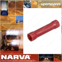 Narva Red Insulated Cable Joiners Wire Size 2.5-3mm Blister Pack Of 15