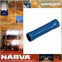Narva Blue Insulated Cable Joiners Wire Size 4 mm - Blister Pack of 14