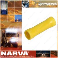 Narva Yellow Insulated Cable Joiners Wire Size 5-6 mm - Blister Pack of 14