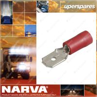 Narva Insulated Blade Terminals - Male 6.3x0.8mm Pack of 100 56120