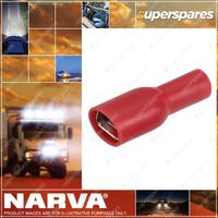 Narva Female Blade Red Spade Crimp Terminal 3mm Fully Insulated 56142