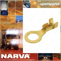 Narva 6.3mm Non-Insulated Ring Terminals - open end 1-3mm - Pack of 100