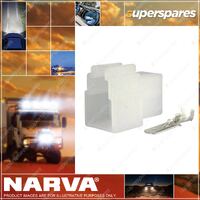 Narva 3 Way Connector Housing With Terminals Amperage Rating 20A Female 56263
