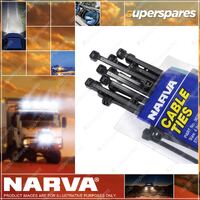 Narva Heavy Duty Black Cable Ties 7.6 X 370mm Pack Of 10 56310 Premium