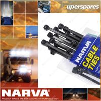 Narva Heavy Duty Black Cable Ties 7.6 X 370mm 7.6 X 370mm Pack Of 100 56410