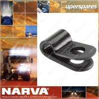 Narva Black Plastic Cable Clamps for Wire Cable 12.7mm Blister Pack Of 5