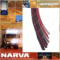 Narva 3.2mm Black Heatshrink Tubing 1.2m Pre Shrunk Wire Cable Sleeve