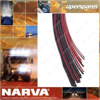 Narva 3.2mm Black Heatshrink Tubing 1.2m Wire Cable Sleeve - Blister Pack