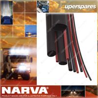 Narva 12mm Red Dual Wall Adhesive Heatshrink Tubing Sleeve Wire Cable
