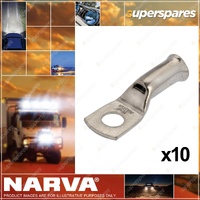 Narva Battery Cable Lugs Eyelet 5.5mm 8 Stud 16mm2 6 B&S Pack of 10