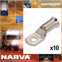 Narva Battery Cable Lugs Eyelet 6.9mm 10 Stud 25mm2 3 B&S Pack of 10