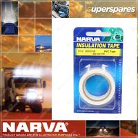Narva PVC Flame Retardant Insulation Tape Length 5M Width 19mm White