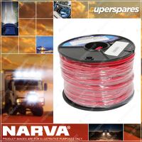 Narva 15A 4mm Figure 8 Cable Lead 30M Length Red With Black Tracer