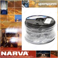 Narva 15A 4mm Figure 8 Cable Lead 30M Length Red/Black With Black Sheath