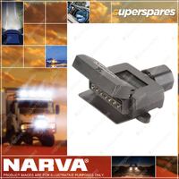 Narva Brand Trailer Plug 7 Pin Flat Plastic - Blister Pack 82044BL
