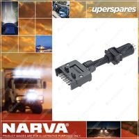 Narva Trailer Socket 7 Flat 7 Small Round Plug - Blister Pack 82225BL