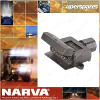 Narva 7 Pin Flat Quick Fit Trailer Socket 15A At 12V 82042Bl Premium Quality