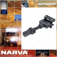 Narva 7 Pin Small Round Socket On Car To 7 Pin Flat Plug On Trailer 82215Bl