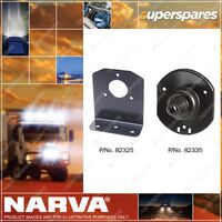 Narva Angled Bracket For Large Round Plastic - Blister Pack 82325BL