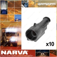Narva 1 Way Waterproof Male AMP Super Seal Connector Housings 10 pack