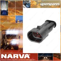 Narva 2 Way Waterproof Male AMP Super Seal Connector Housings 10 pack