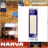 Narva Cable Tie White 4.8 x 370mm 14.5 inch 100 Pack Bundle Diameter 106mm