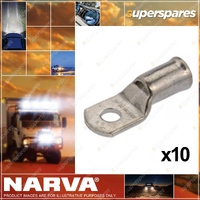 Narva Battery Cable Lugs Eyelet 9.5mm 10 Stud 50mm2 0 B&S Pack of 10