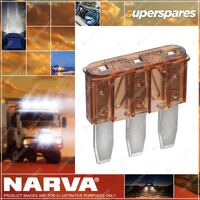 Narva 7 Amp Brown Micro 3 Blade Fuse Blister 5 Part NO. of 51207BL