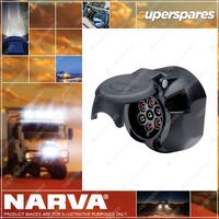 Narva 5 Pin Large Round Plastic Socket 1 Blister Pack Part NO. of 82053BL