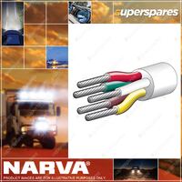 Narva 5 Cores Cable Marine 3mm Length 30 Meters Red Green Yellow White Brown