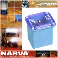 Narva 20 Amp Blue Color LJC Fusible Link Blister Pack Of 1 Part NO. of 51020BL