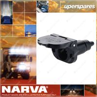 Narva 6 Pin Small Round Plastic Trailer Socket - Blister Pack 82023BL