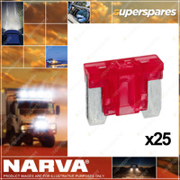 Narva Brand 10 Amp Brown Colour Micro Blade Fuse - Box Of 25 52510