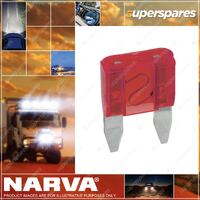 Narva 10 Amp Red Color Mini Blade Fuse Box Of 50 Part NO.of 52710