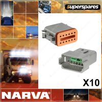 Narva 12 Way Dt Deutsch Connector Kit Blister Pair - Male/Female Box Of 10