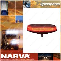 Narva 12/24V Aeromax Mini LED Light Box Red/Blue Single Bolt Mount W/ Clear Lens