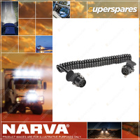 Narva 15 Core Suzi Coil 4.5M With Two Cores With Short Tails fitted with Plugs