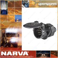 Narva 24 Volt 15 Pin Heavy-Duty Euro Round Plastic Trailer Socket