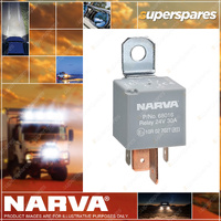 Narva 24V 30A Normally Open 4 Pin Relay With Resistor Blister Pack Of 1