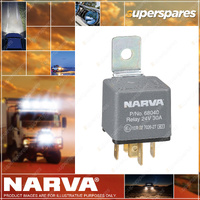 Narva 24 Volt 30A Normally Open 5 Pin Braided Strap Relay With Diode