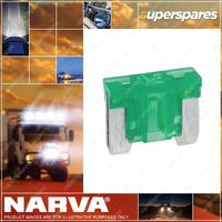 Narva 30 Amp Green Color Micro Blade Fuse Box Of 25 Part NO.of 52530