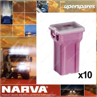 Narva 30 Amp Pink Mini Female Fusible Link Fues - Plug In Type Pack of 10