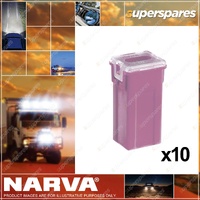 Narva 30 Amp Pink Mini Female Fusible Links - Plug In Type Pack of 10