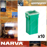 Narva 40 Amp Green Mini Female Fusible Links - Plug In Type Pack of 10