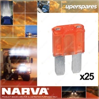 Narva Brand 5 Amp Orange Colour Micro 2 Blade Fuse Box Of 25 52405