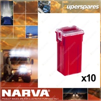 Narva 50 Amp Red Mini Female Fusible Links - Plug In Type Pack of 10