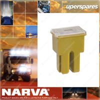 Narva 60 Amp Yellow Color Female Plug In Fusible Link Box of 10 Part NO.of 53060