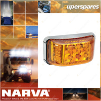 Narva 9 - 33 Volt Model 33 LED Side Direction Indicator Cat 5 & 6 Chrome base