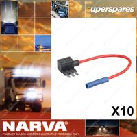 Narva 10x Add A Circuit Twin Micro 3 Blade Fuse Holder Holder fuse not included