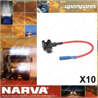 Narva 10pcs Add A Circuit Twin Micro Blade Fuse Holder Holder fuse not included